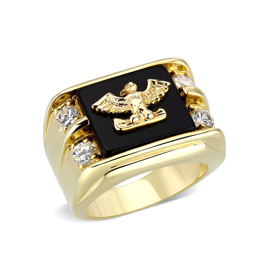 5M013 - IP Gold(Ion Brass Ring with Epoxy