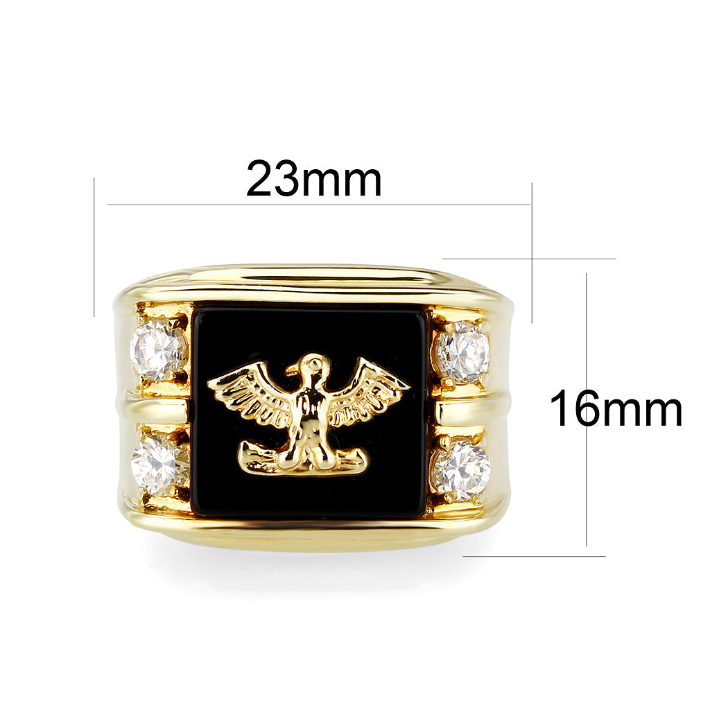 5M013 - IP Gold(Ion Brass Ring with Epoxy