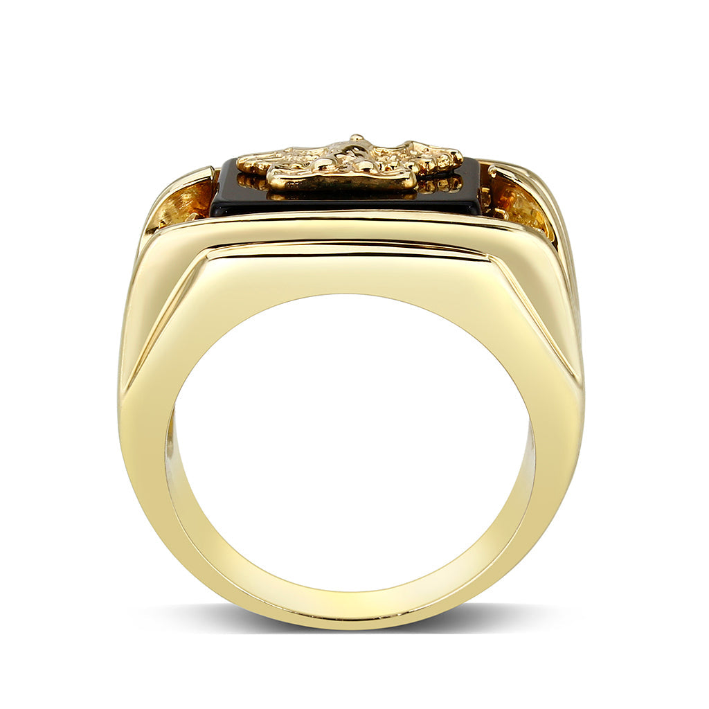 5M013 - IP Gold(Ion Brass Ring with Epoxy