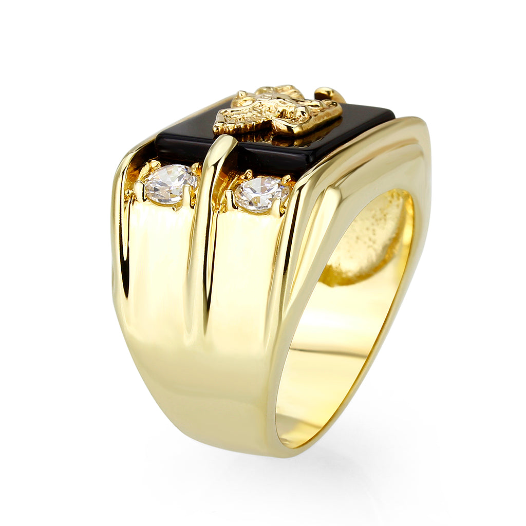 5M013 - IP Gold(Ion Brass Ring with Epoxy